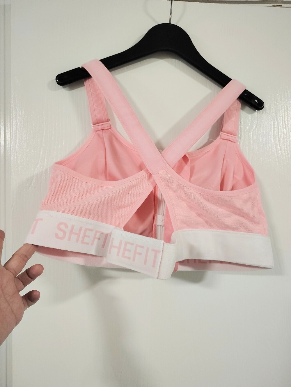 SHEFIT Ultimate Sports Bra Pink "Confident" Adjustable High-Impact Women's 2LUXE - Picture 7 of 14